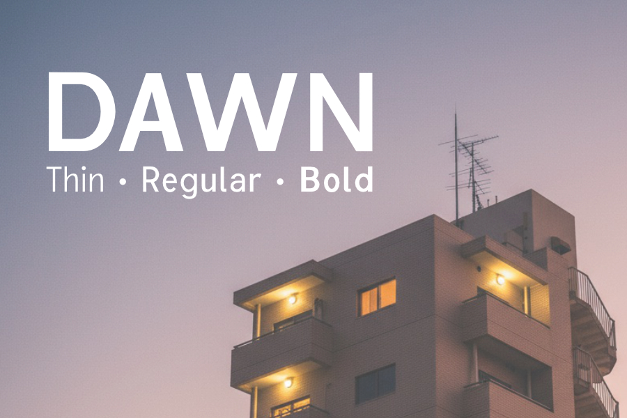 Dawn Typeface Family