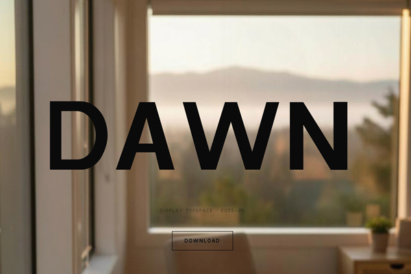 Dawn Display Typeface